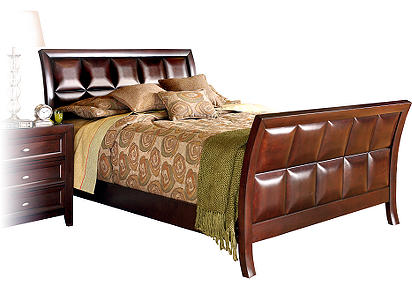 Hammond Merlot Sleigh 3 Pc King Bed