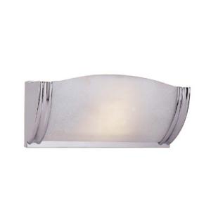 Hampton Bay 1 Light Bath Bar in Chrome with Opal Mist Glass