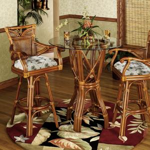 Lakyla Rattan Bar or Counter Height Table Sets