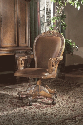 Leather Swivel Desk Chair