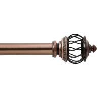 Levolor 66″-120″ Brushed Sienna Bishop Rod