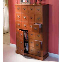 Library-Style Media Cabinet