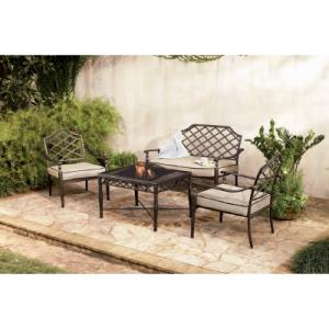 Lucerne 4pc Deep Seating Chat Set
