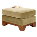 Madison Green Velvet Ottoman