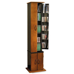 Media Tower With Doors