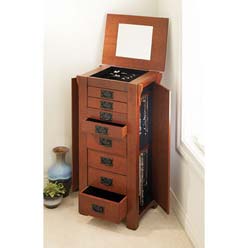Mission Jewelry Armoire
