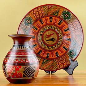 Novica Cuzco “Marine Wonder” Vase or Plate