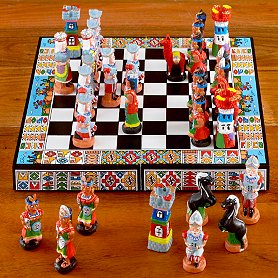 Novica Incan Ceramic Chess Set