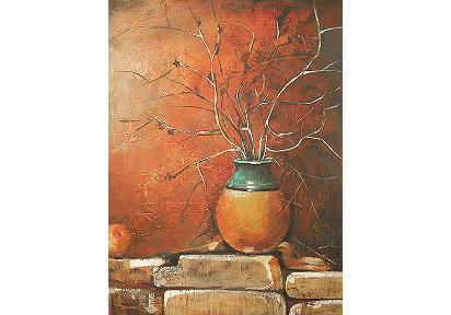 Orange Nature Study Canvas Artwork