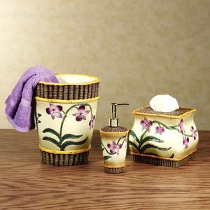 Orchid Bath Accessories Set