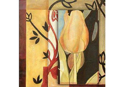 Ornamental Tulips I Canvas Artwork