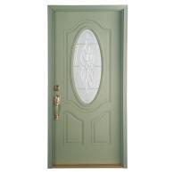 36″ VeRanda Left-Hand 3/4 Oval Smooth Fiberglass Entry Door Unit