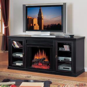 Paramount Media Center with Electric Fireplace