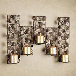 Peacock Wall Candelabra