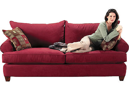 Perimeter Crimson Sofa