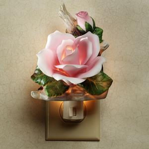 Porcelain Pink Rose Nightlight