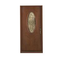Benchmark by Therma-Tru 36″ WillowBrook Left-Hand 3-Panel Pre-finished Fiberglass Entry Door Unit