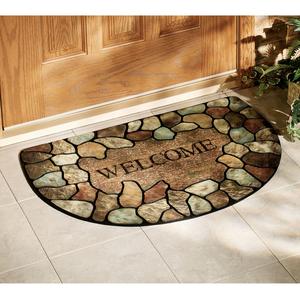 Rock Welcome Slice Doormat