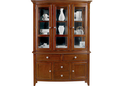Santa Cruz Dark Pine China Cabinet
