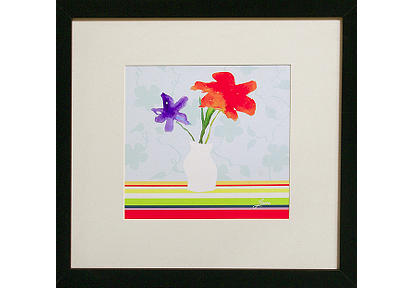 Spring Stripes I Framed Artwork