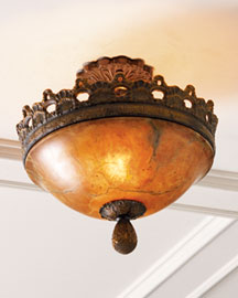 Tortoiseshell Ceiling Fixture