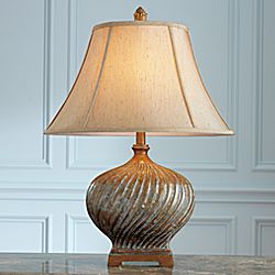 Twisted Base Table Lamp
