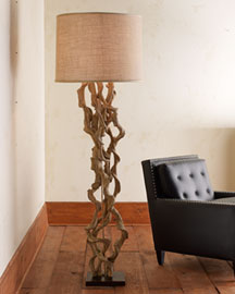 Twisted-Vine Floor Lamp