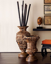 Woven Urn & Vase