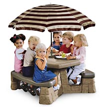 Step2 Naturally Playful Picnic Table With Umbrella