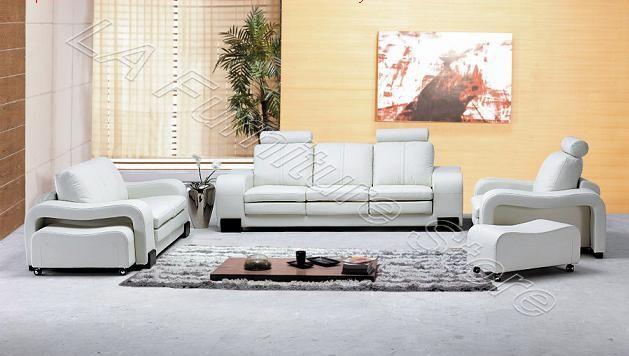 Leather sofa set