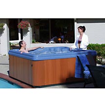 7-Seat Keys Ovation 50-Jet Hot Tub Spa, Blue or White Shell