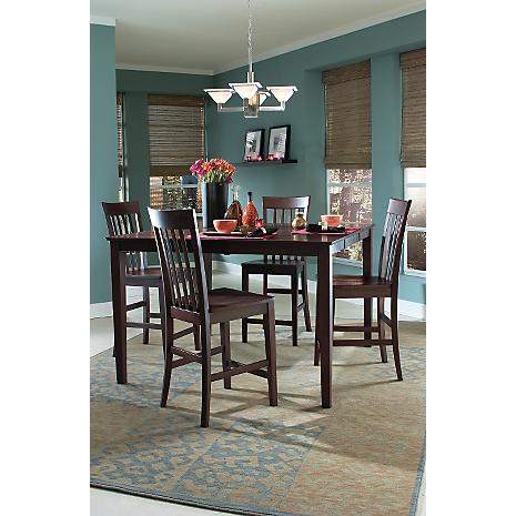 Arts & Crafts Chocolate Gathering 5-PC Dining Set