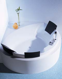 Aviva Corner Bathtub Jacuzzi