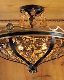 Black & Gold Ceiling Fixture