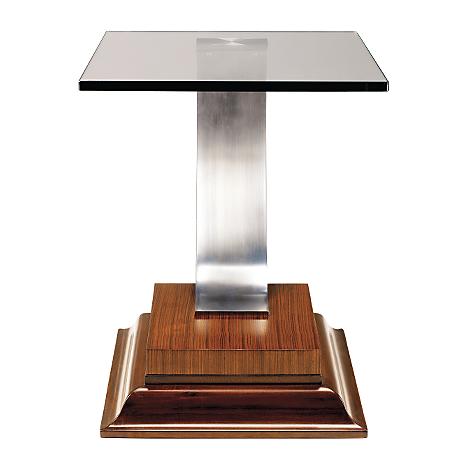 Cabaret Glass-Top End Table