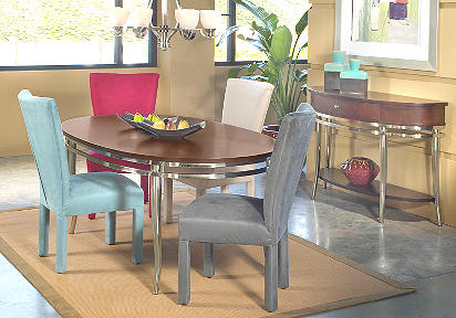 Damon Cloud Oval 5 Pc Diningroom