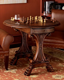 Drop-Leaf Game Table