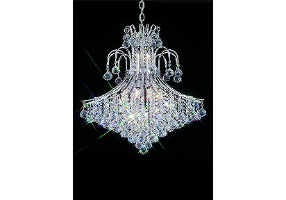 Ellipse Silver Chandelier