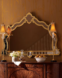 Etched Buffet Mirror