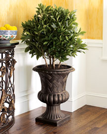 Faux Bay Leaf Topiary