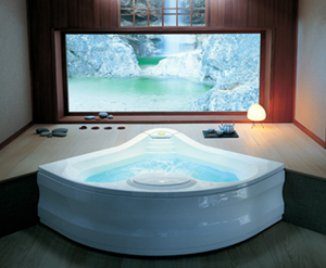 Fiore 66 W/Rapid Heater 66L x 66 W x 27-1/4 H Jacuzzi