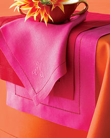 Hemstitched Table Linens