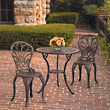 Home Trends Rose 3-Piece Bistro Set