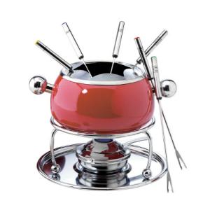 HWI Metro 11 Pc. Fondue Set - Red