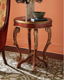 Leather Side Table