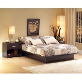 Manhattan Chocolate Platform Bed, Queen