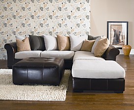 Nemo Leather and Microfiber Living Room Furniture Collection