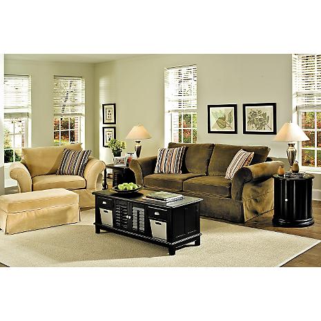 Palmer Taupe 2-PC Sofa & Chair Package
