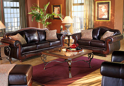 River Leather 6 Pc Livingroom