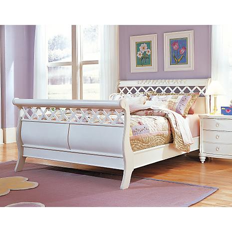 Rose Garden Full Sleigh Bed